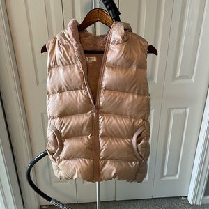 Pink down vest